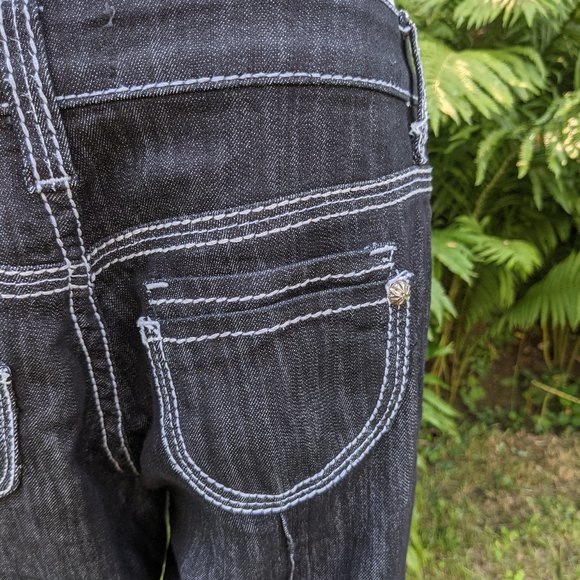 Bell bottom black denims - Picture 2 of 6